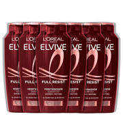 thumbnail: L'Oréal Paris Elvive Full Resist Shampoo - Versterkende Shampoo voor breekbaar haar - 6 x 250 ml - voordeelverpakking