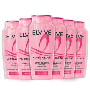 Nutri-Gloss Shampoo - Voor lang, dof haar - Met Parelpoeder - 6 x 250ML