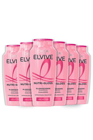 Nutri-Gloss Shampoo - Voor lang, dof haar - Met Parelpoeder - 6 x 250ML