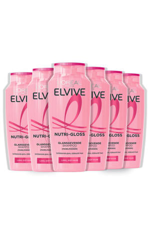 Nutri-Gloss Shampoo - Voor lang, dof haar - Met Parelpoeder - 6 x 250ML