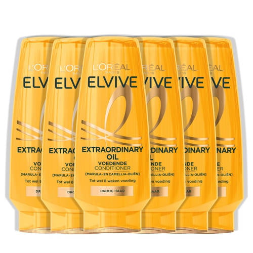 L'Oréal Paris Elvive Extraordinary Oil Conditioner - Voor droog haar - 6 x 200 ml - voordeelverpakking afbeelding
