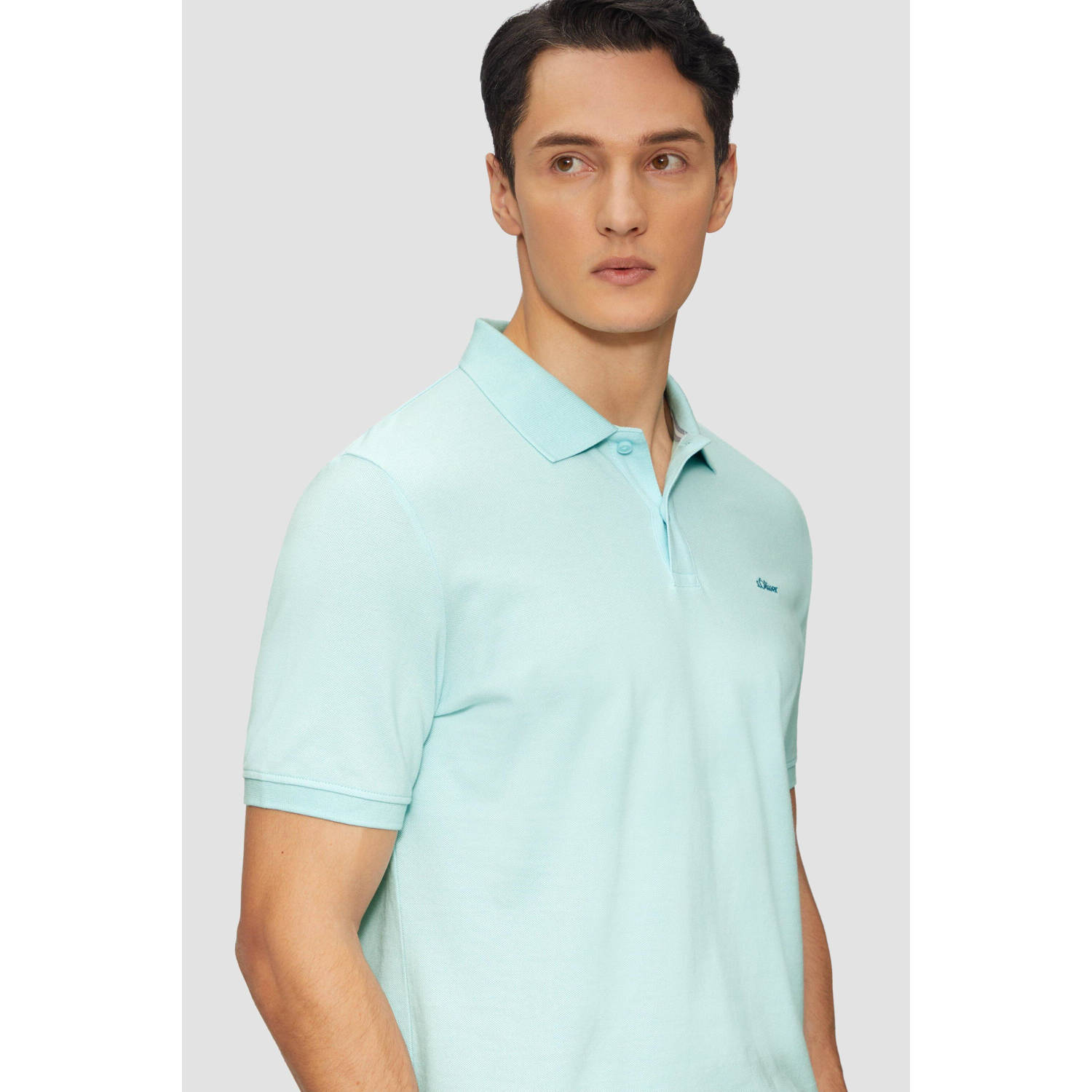 s.Oliver regular polo mintgroen