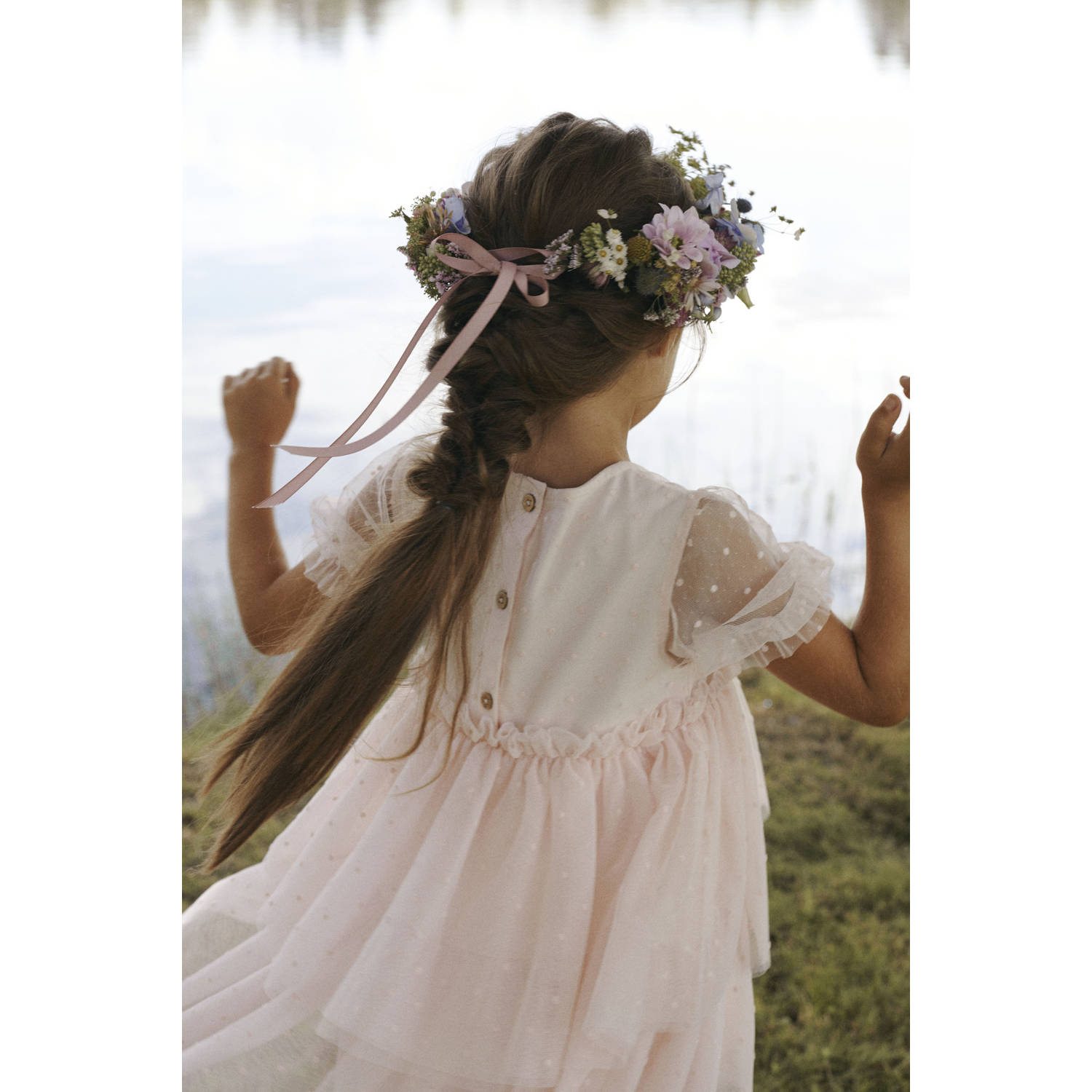 LIL' ATELIER MINI korte jurk rosé