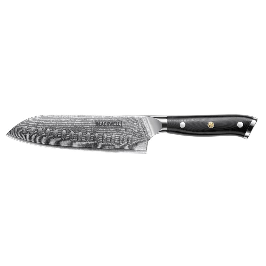 Blackwell Santokumes Japanse stijl - 67 lagen damaststaal - VG10 - 19 cm
