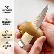 thumbnail: Blackwell Officemes Japanse stijl - 67 lagen damaststaal - VG10 - 12,5 cm