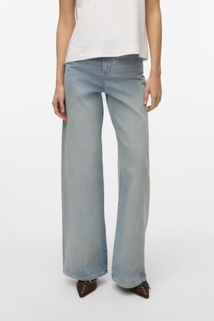 high waist wide leg jeans light blue denim