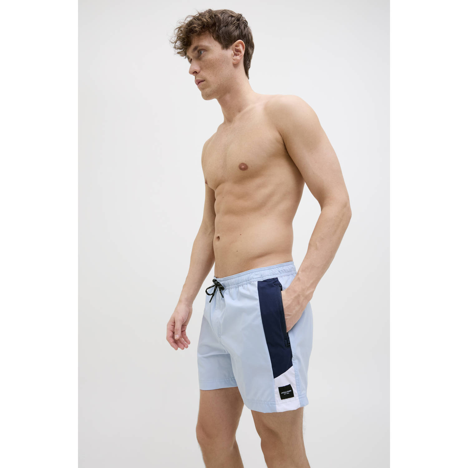 JACK & JONES PANTS STUDIO zwemshort JPSTMAUI lichtblauw