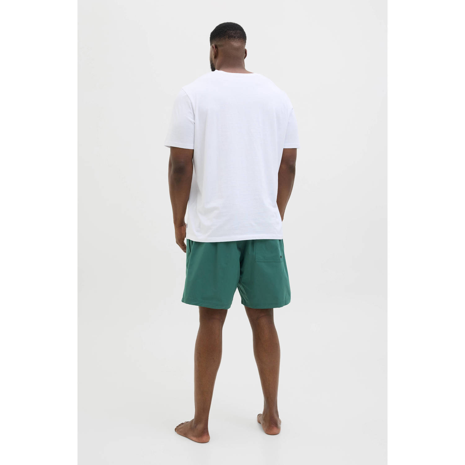 JACK & JONES PLUS SIZE zwemshort JPSTMAUI donkergroen