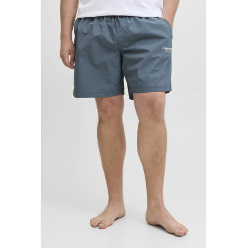 JACK & JONES PLUS SIZE zwemshort JPSTNAXOS donkergrijs afbeelding