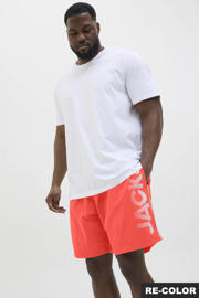 thumbnail: JACK & JONES PLUS SIZE zwemshort JPSTMAUI met logo koraalrood