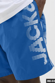 thumbnail: JACK & JONES PLUS SIZE zwemshort JPSTMAUI met logo blauw