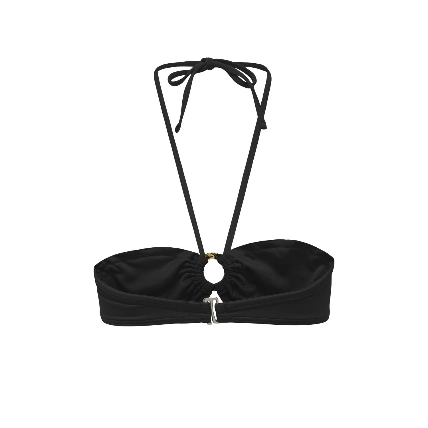 ONLY voorgevormde strapless bandeau bikinitop ONLJULIETTA zwart
