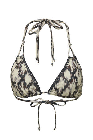 voorgevormde triangel bikinitop ONLTRICIA donkerblauw/ecru