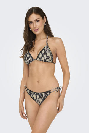 strik bikinibroekje ONLTRICIA donkerblauw/ecru