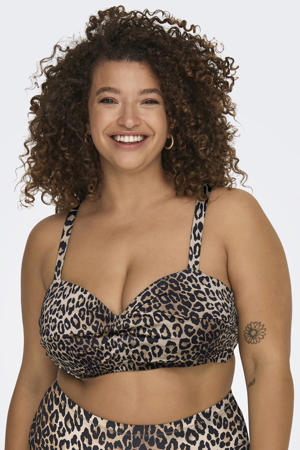 voorgevormde beugel bikinitop CARSOPHIA bruin/beige