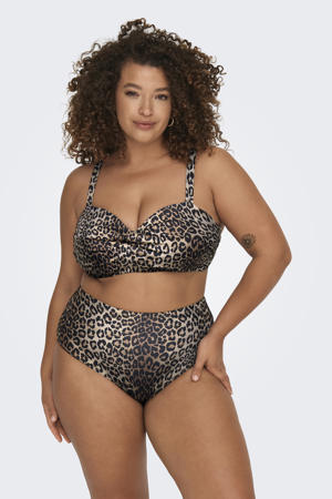 high waist bikinibroekje CARSOPHIA bruin/beige