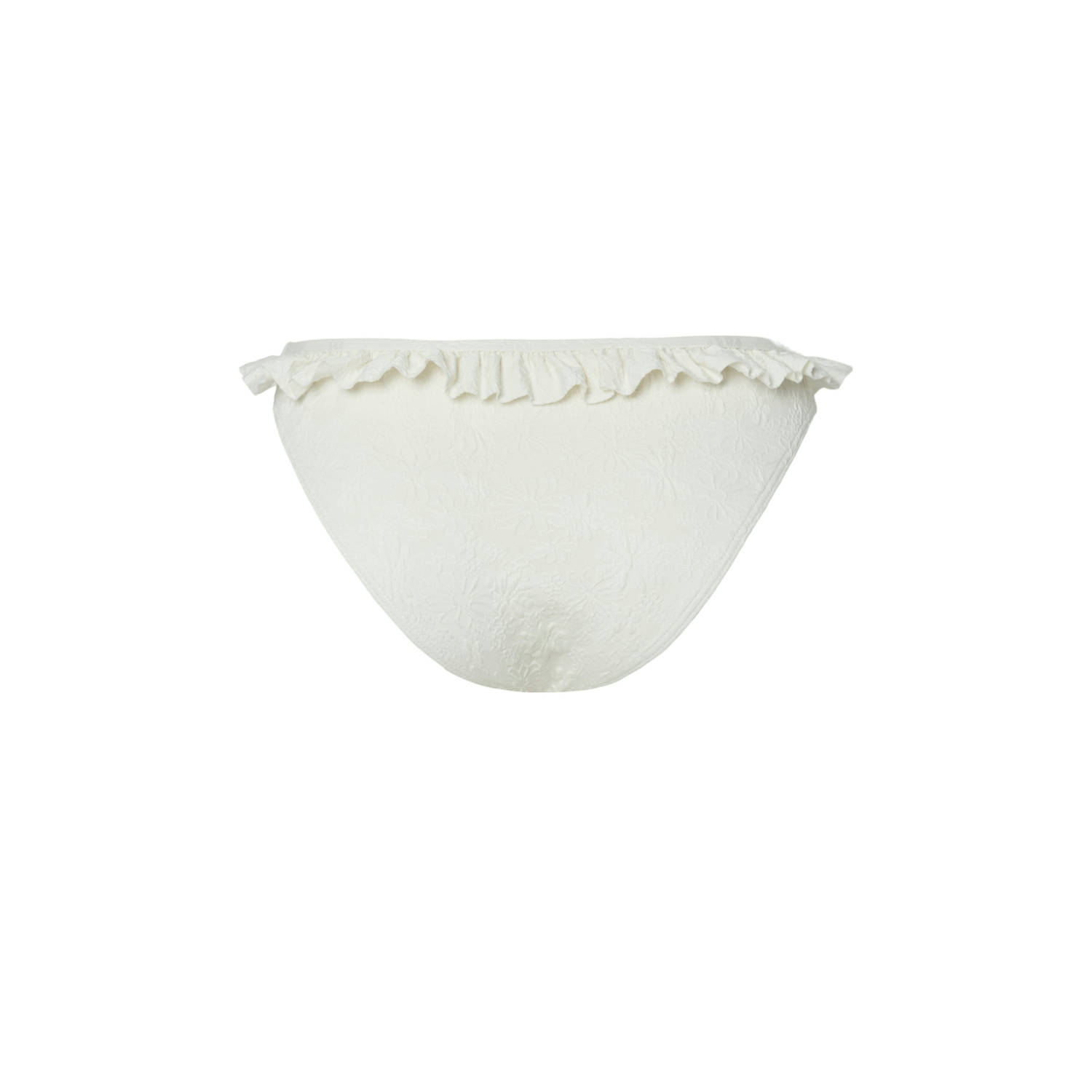 PIECES bikinibroekje PCLADA met ruches wit