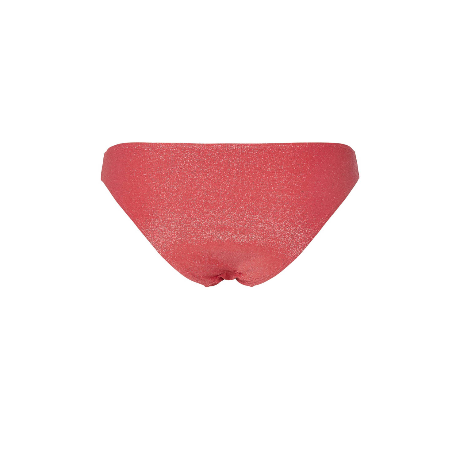 PIECES bikinibroekje PCBLING met lurex koraalrood