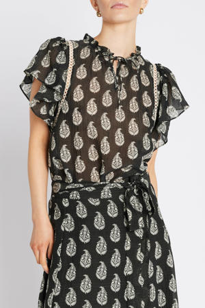 blousetop zwart