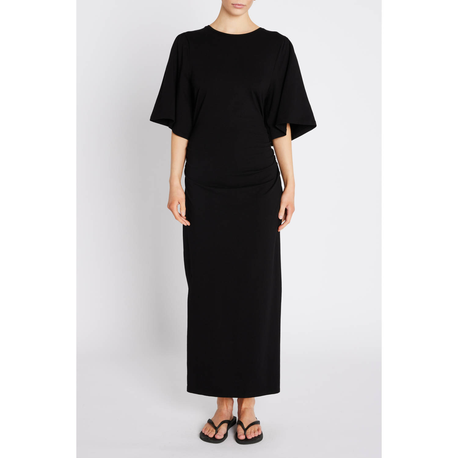 Bruuns Bazaar midi jurk zwart