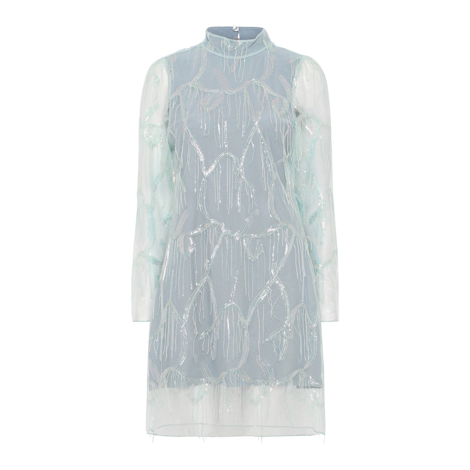 Bruuns Bazaar korte jurk blauw