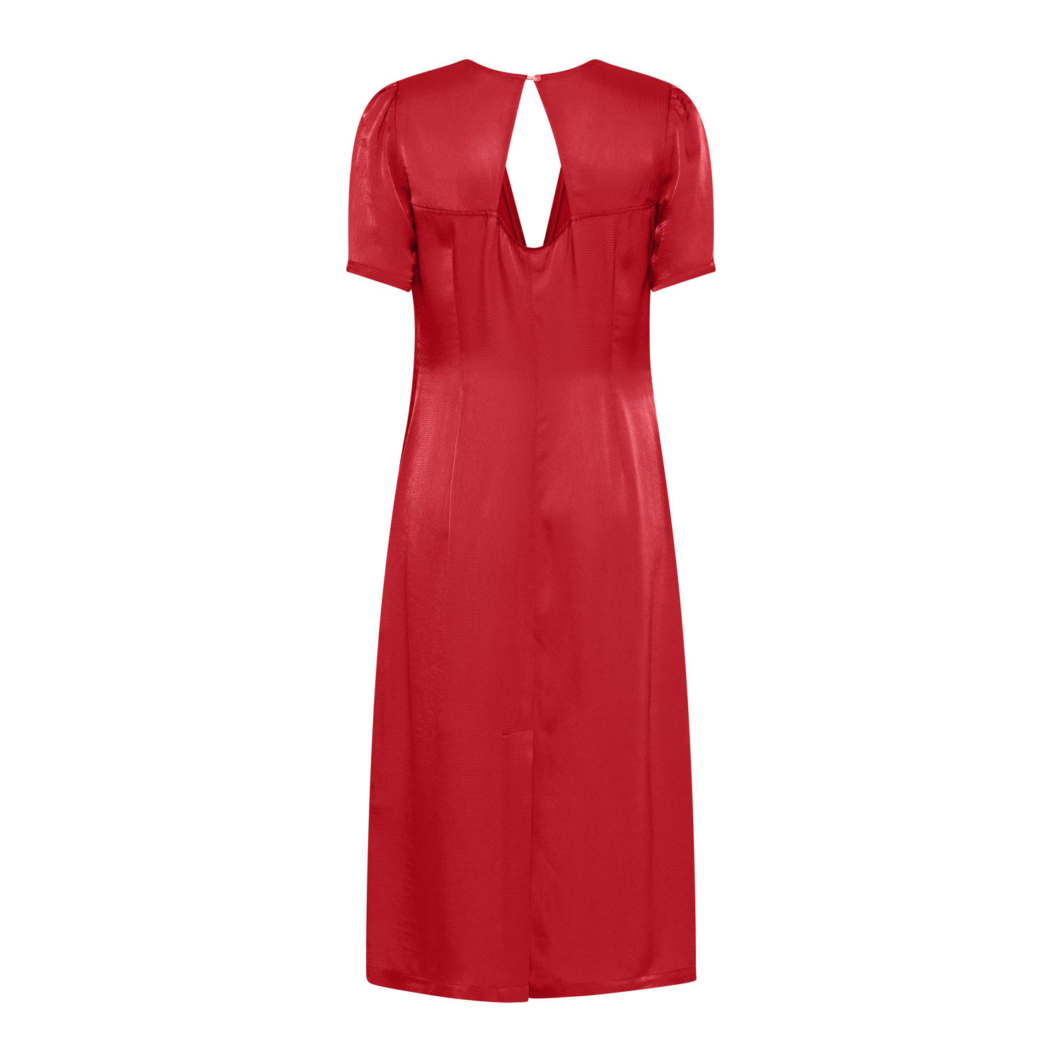 Bruuns Bazaar midi jurk rood
