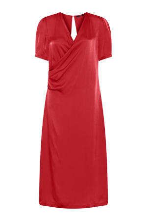 midi jurk rood