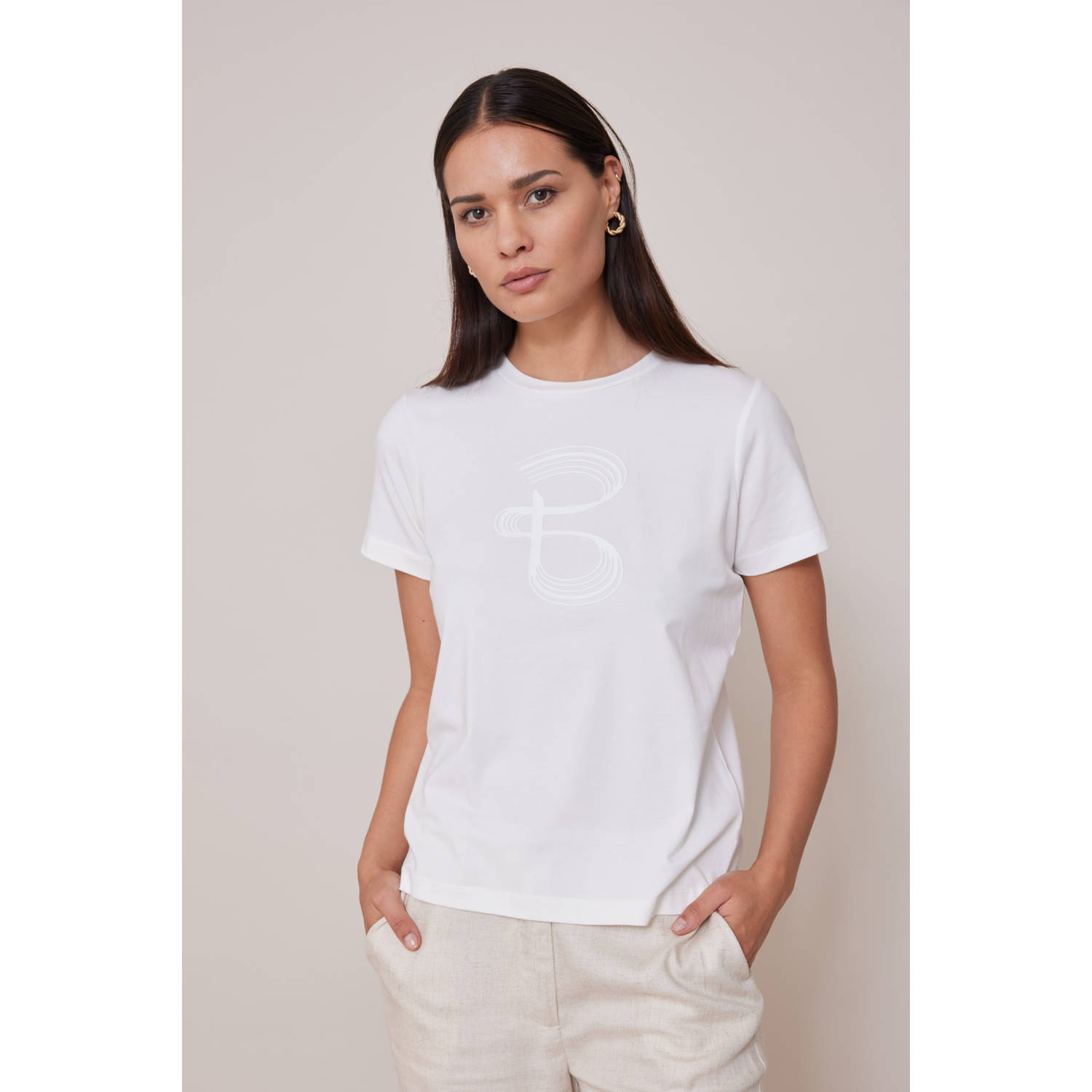 Bruuns Bazaar Smart T-Shirt White Dames
