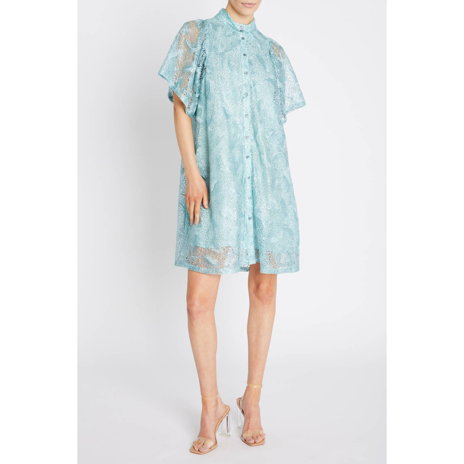 Bruuns Bazaar korte jurk blauw