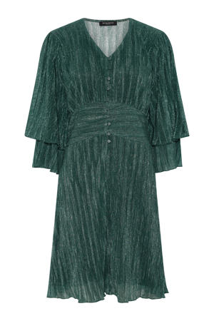 korte jurk met glitter groen
