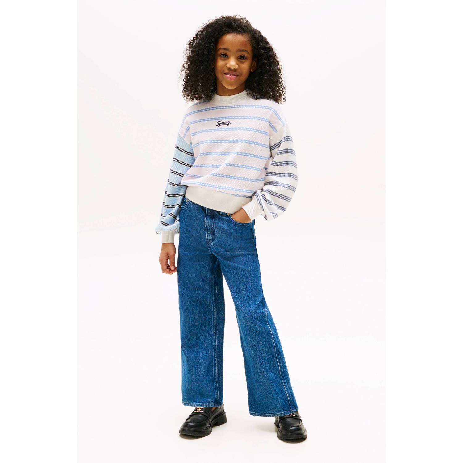 Tommy Hilfiger wide leg jeans medium blue denim