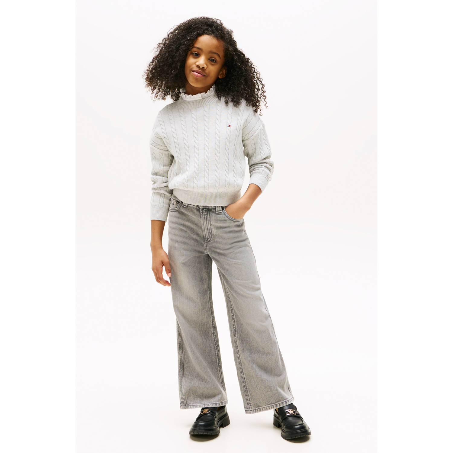 Tommy Hilfiger wide leg jeans grey denim