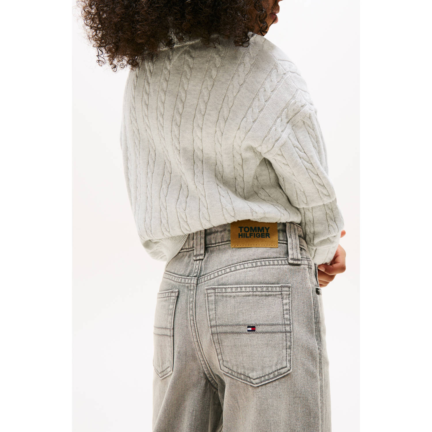 Tommy Hilfiger wide leg jeans grey denim