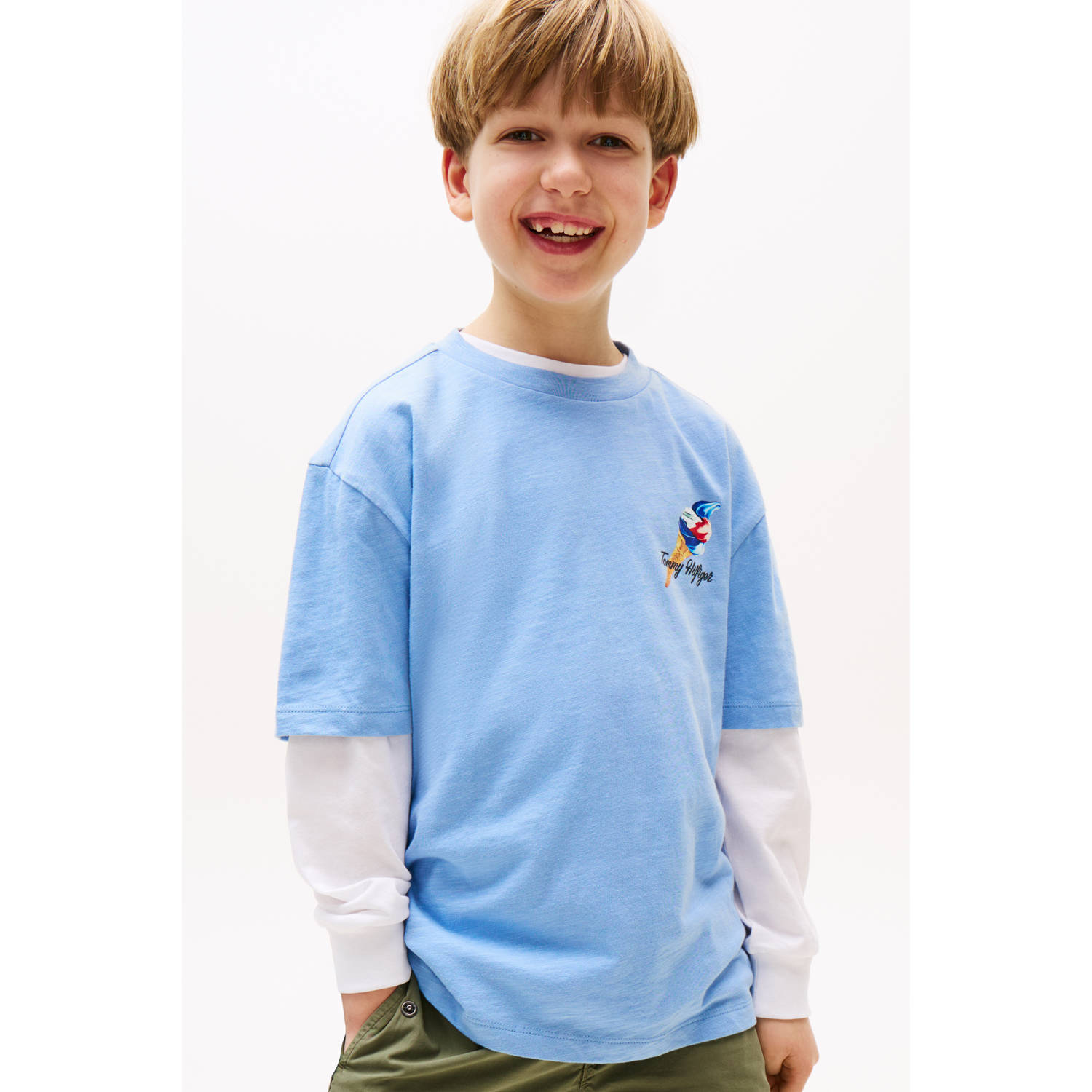 Tommy Hilfiger T-shirt lichtblauw