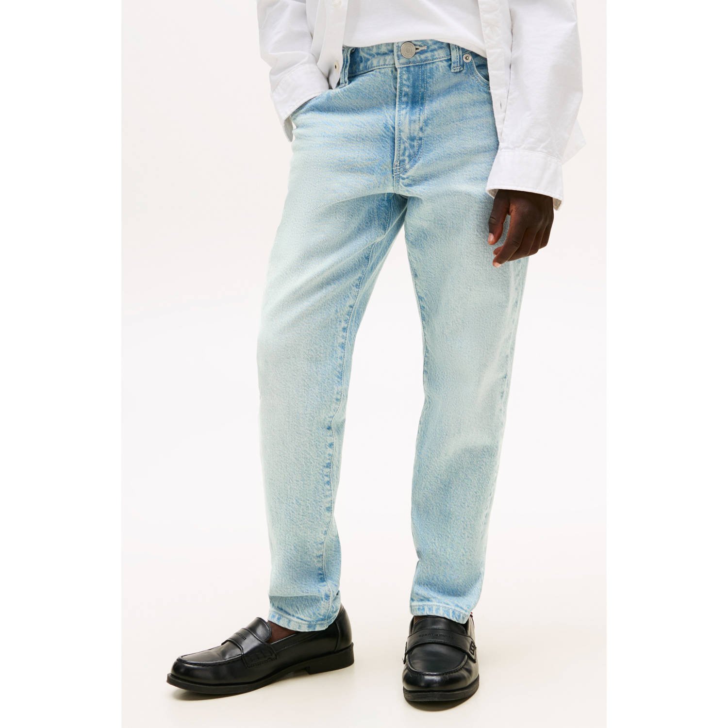 Tommy Hilfiger waist straight leg jeans light blue denim