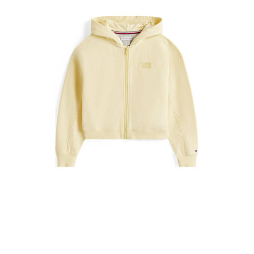Tommy Hilfiger sweatvest lichtgeel afbeelding