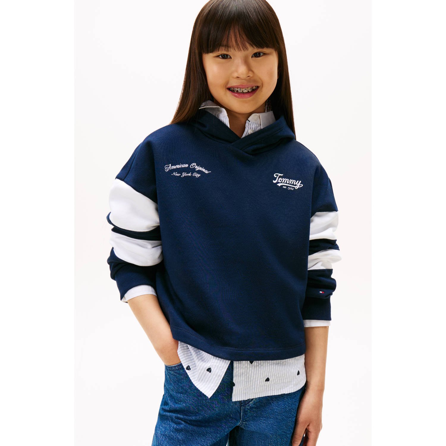 Tommy Hilfiger hoodie donkerblauw