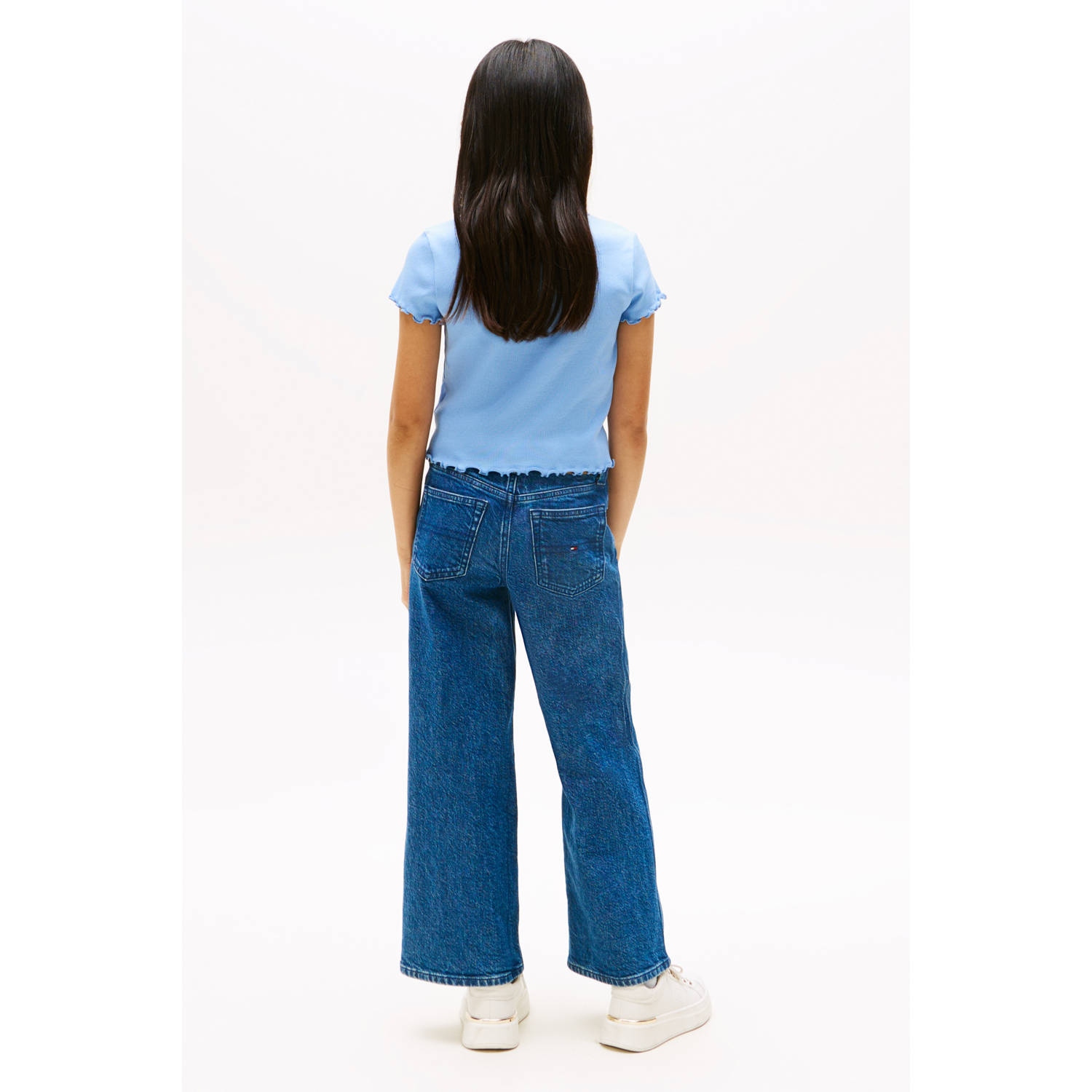 Tommy Hilfiger T-shirt rib gebreid lichtblauw