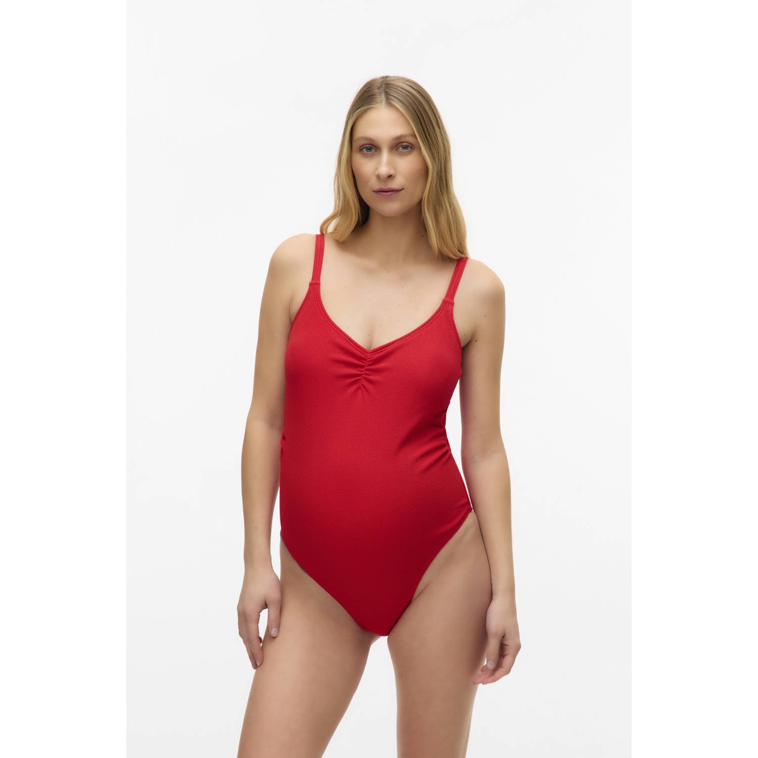 MAMALICIOUS zwangerschapsbadpak MLNAOMI rood