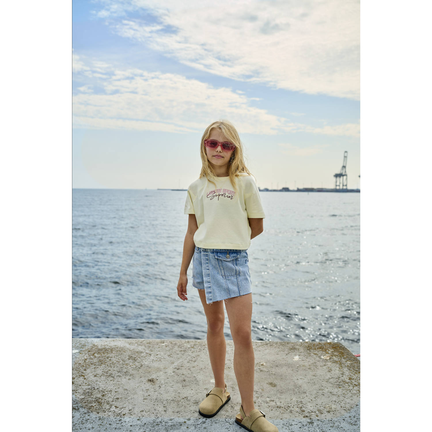ONLY KIDS GIRL denim spijkerrok blauw