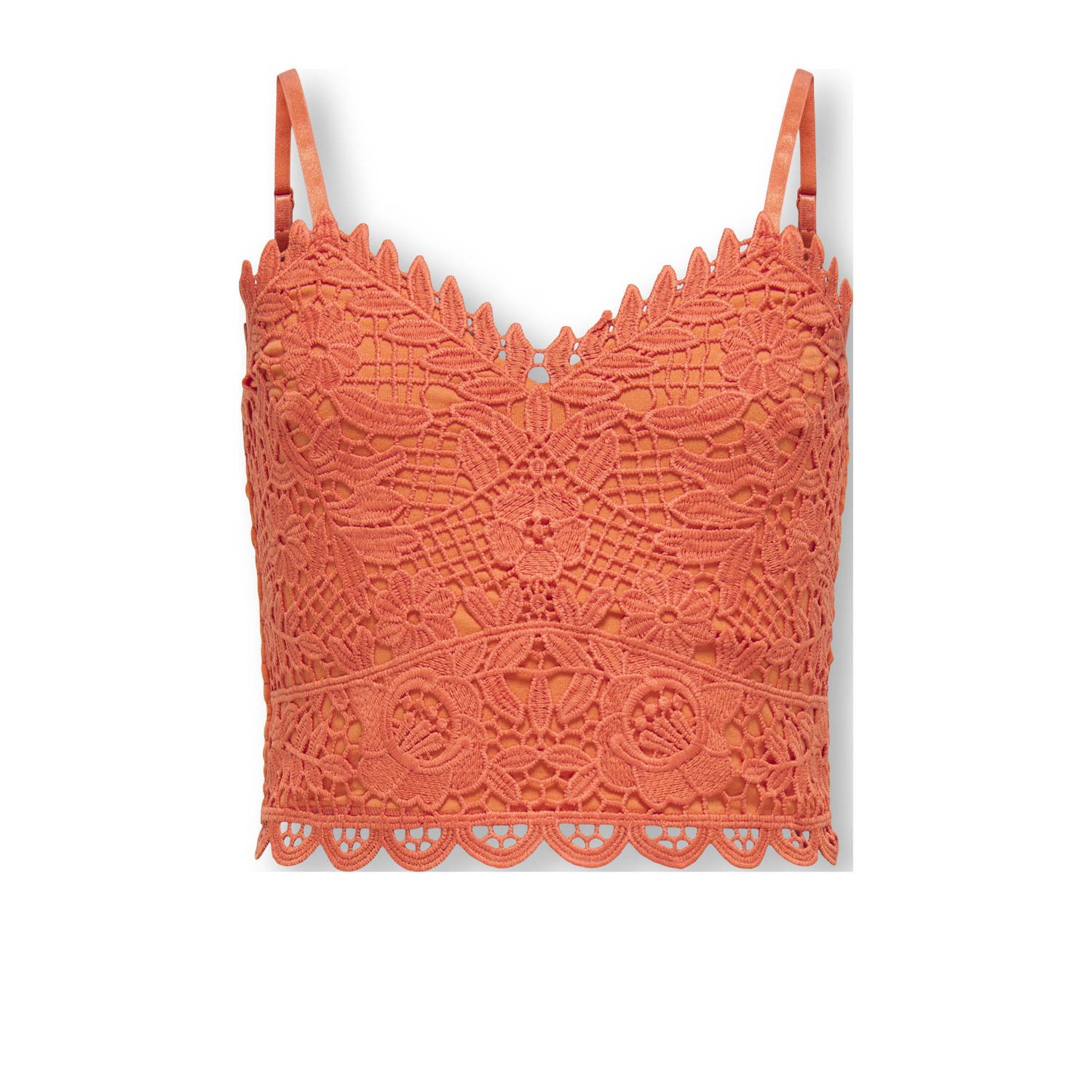ONLY KIDS GIRL cropped top oranje