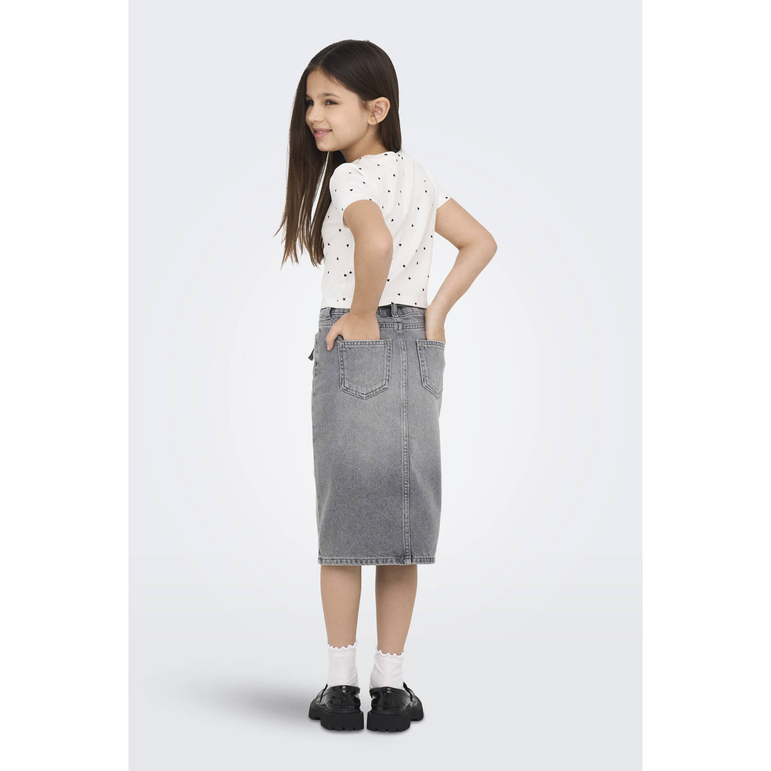 ONLY KIDS GIRL denim spijkerrok grey denim