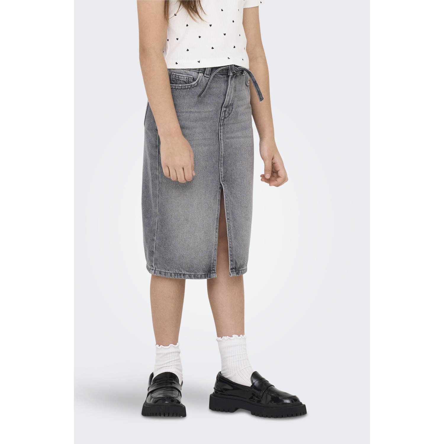 ONLY KIDS GIRL denim spijkerrok grey denim