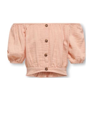 off shoulder top zalm