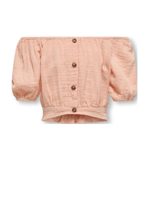off shoulder top zalm