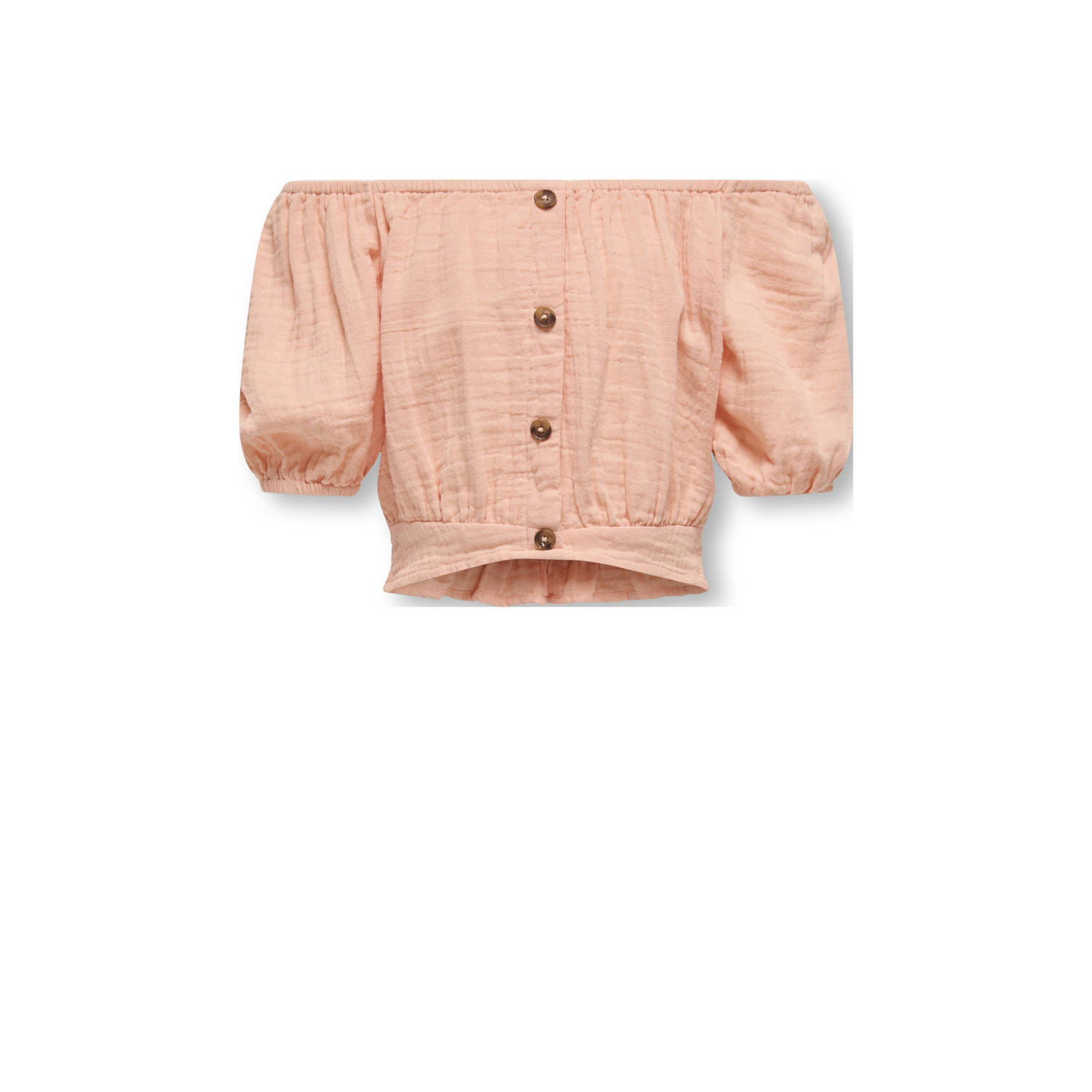 ONLY KIDS GIRL off shoulder top zalm