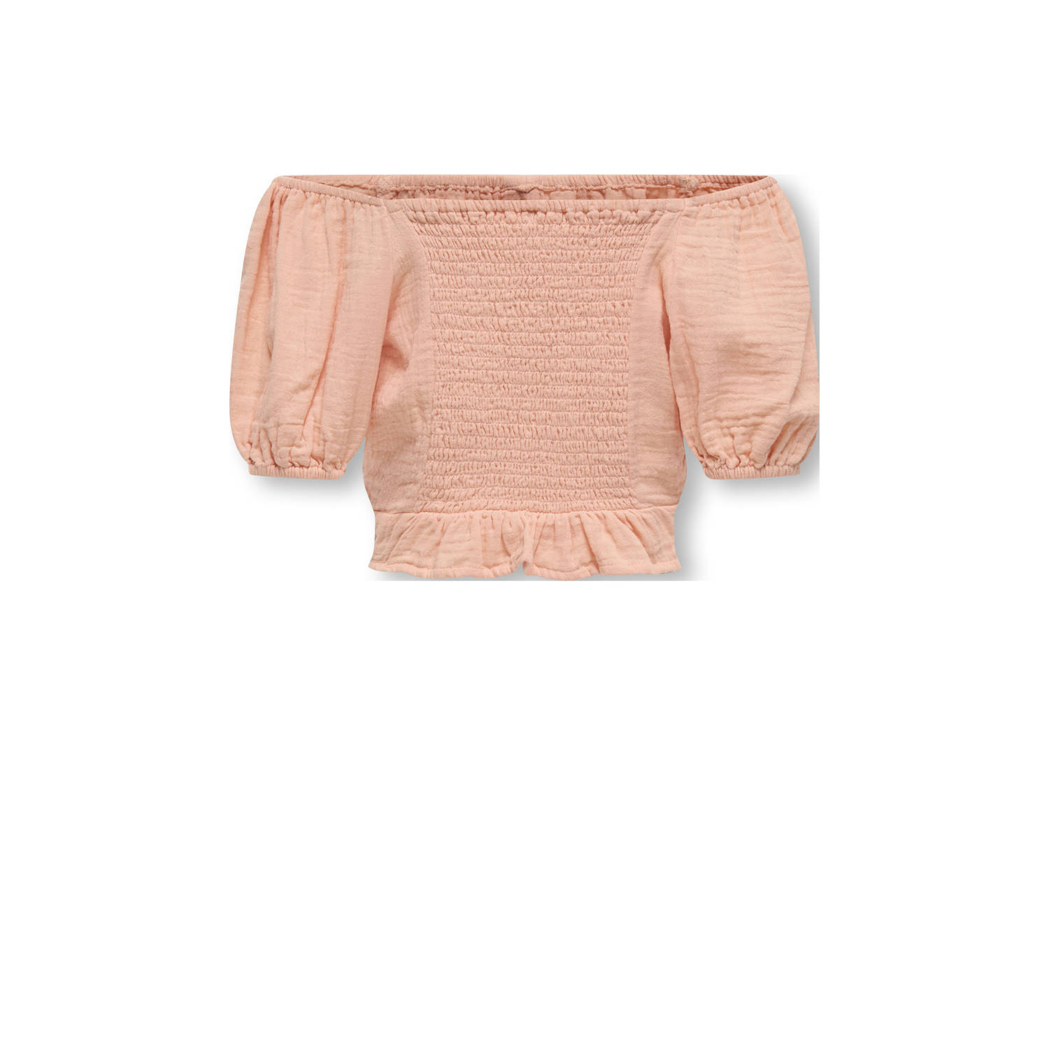 ONLY KIDS GIRL off shoulder top zalm