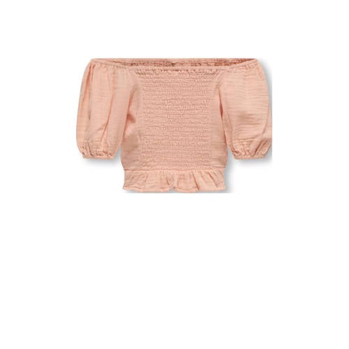 KIDS ONLY GIRL off shoulder top zalm afbeelding