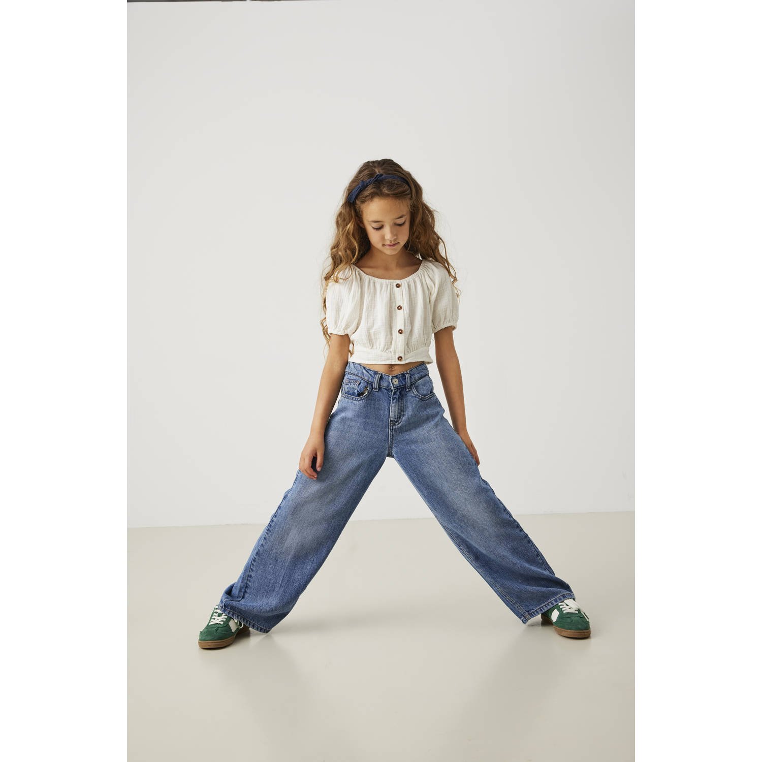 ONLY KIDS GIRL off shoulder top ecru