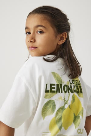 T-shirt met backprint wit